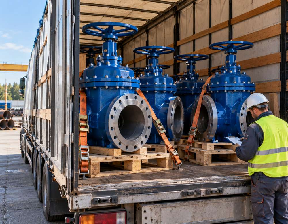 Перевозка запорной арматуры: задвижки, затворы, краны